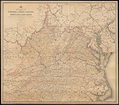 Get fuel cost estimates, the midpoint, nearest rail stations, nearest airports, traffic and more Post Route Map Of The States Of Virginia And West Virginia Together With Maryland And Delaware With Adjacent Parts Of Pennsylvania Ohio Kentucky Tennessee And North Carolina Norman B Leventhal Map