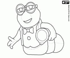 Free printable colorings pages to print and color. A Curious Worm A Toy Coloring Page Printable Game
