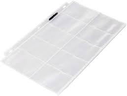 Vistaprint offers a wide range of business cards cases: Amazon Com Amazon Basics Plastic Business Card Holder Protector Pages For 3 Ring Binder 25 Pack Office Products