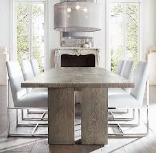 Rh Modern S Modern Mesh Pendant Light Filtering Through The Fine Steel Mesh Of Restoration Hardware Dining Room Brown Dining Table Dining Table