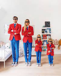 Super heros family costume from tees: Diy Spiderman Family Costume Idea