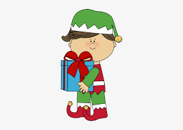 Christmas elf standing in cardboard box. Cute Christmas Elves Clipart Girl Christmas Elf With Elf Png Image Transparent Png Free Download On Seekpng