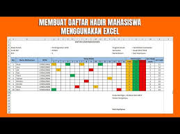 Check spelling or type a new query. Cara Membuat Daftar Hadir Kuliah Dengan Microsoft Excel Youtube