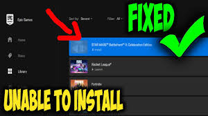 If you can 't click on anything in the game, try one of t he. How To Fix Star Wars Battlefront 2 Celebration Edition Unable To Install Epic Games Youtube