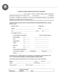 To apply for a penalty waiver for any other taxes administered by the department that are not currently filed on tntap, you should fully complete a penalty waiver. Request For Waiver Of Penalty Deposit Doc Template Pdffiller