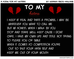 Poems about haters at the world's largest poetry site. Poems About Haters Quotes Quotesgram