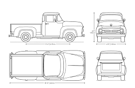Stop that from happening by replacing your old carburetor for ford f100 with a new one from autozone for a low price. Ford F 100 1956 Blueprint Download Free Blueprint For 3d Modeling