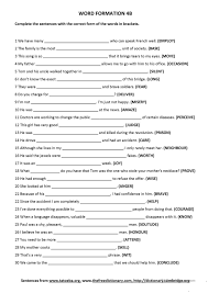 Free Esl Efl Printable Worksheets And Handouts English Vocabulary Exercises Word Formation English Phrases