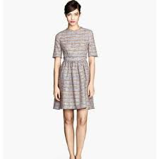 Final Sale H M Trend Tweed Dress Tweed Dress Fashion Textured Dress