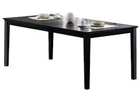 Santiago mission dining room set countryside amish furniture. Louise Rectangular Dining Table With 18 Inch Leaf Black Buy Online In Andorra At Andorra Desertcart Com Productid 20606189