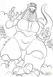 Supercoloring.com is a super fun for all ages: Running Godzilla Coloring Page Free Printable Coloring Pages Coloring Home