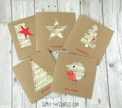 Make custom birthday cards online. Sheet Music Christmas Cards Sum Of Their Stories Craft Blog