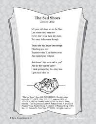 This fun writing activity can be used effectively to reinforce student understanding of narrative. The Sad Shoes Poetry Pack Main Idea And Supporting Details Printable 2nd 5th Grade Teachervision