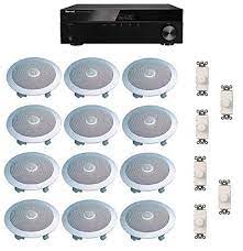 Personally i'm not a fan of in ceiling speakers but if you want to use them go ahead, free speakers right? Distributed Home Audio Whole House Sound System Ceiling Speakers And Wall Volume Controls For 6 Rooms You Ca Home Audio Ceiling Speakers Home Audio Speakers