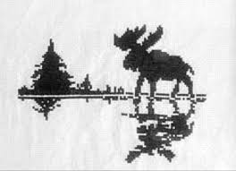 Plus, use our caption/border maker tool to chart your own words. Moose Silhouette Free Pattern R Crossstitch Album On Imgur