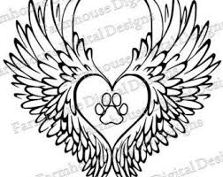 Tier Pfote Engel Flugel Digital Geschnitten Dateien Bundle Etsy In 2020 Cat Paw Print Tattoo Wings Tattoo Cat Paw Print
