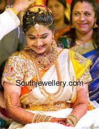 Gopichand Wife Reshma S Complete Wedding Jewellery Latest Jewellery Designs Indian Jewellery Design South Indian Bridal Jewellery Wedding Jewelry
