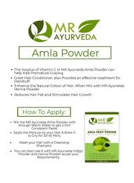 This oil once massaged on the scalp directly will promote good blood. Shop Mr Ayurveda Amla Powder 100g Online In Dubai Abu Dhabi And All Uae