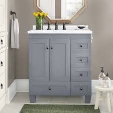 Add style and functionality to your bathroom with a bathroom vanity. Charcoal Gray Bathroom Vanity Wayfair