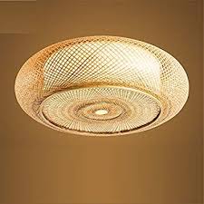 Vintage deckenleuchte bambus schlafzimmer flur lampe retro laterne deckenlampe aus holz, e27 max. Pin Auf Lampen