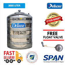 Beli tangki air 3000 liter online berkualitas dengan harga murah terbaru 2021 di tokopedia! Deluxe Stainless Steel Water Tank Without Stand Flat Bottom 2000 3000ltr Tangki Air Warranty Up To