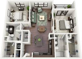 Country view this decadently decorated apartment. 2 Bedroom Apartment House Plans Interior Design Ideas