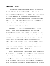 The overall goal of the study is to examine the factors that cause and affect the unemployment in malaysia. Unemployment In Malaysia Unemployment Social Science