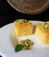 Fistikli Revani Gateau Moelleux A La Semoule Et A La Pistache Basboussa Turque Gateau Moelleux Moelleux Alimentation