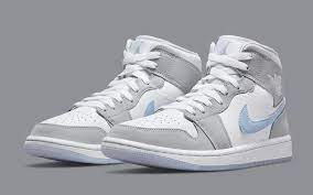 Grey and blue jordans 1. Air Jordan 1 Mid Arrives Chilled For Summer House Of Heat