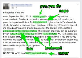 I can copy the link and paste into facebook, but then it just shows a big picture of the person who posted it, instead of showing what the tweet says. Facebook Privacy Notice How To Stop The Copy Paste Hoax From Going Viral