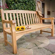 The most common wooden garden bench material is wood. Heritage Oak 5ft Garden Bench 3 Seater 420 Garden4less Uk Shop