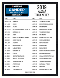 The 2019 nascar monster energy series begins for the new year and we have the odds to win the championship cup along with the schedule for the year. Printable 2019 Nascar Truck Series Schedule