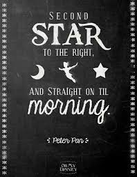 2nd Star To The Right And Straight On Til Morning Peter Pan Disney Quotes Beautiful Disney Quotes Quotes Disney