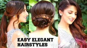 Slicked back hairstyles can transform medium length to long hair into a classy and polished style for men. 3 Easy Elegant Romantic Hairstyles Indian Party Hairstyles For Medium To Long Hair Bblunt Youtube