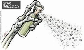 Bolsonaro no desenho responde no desenho que é bom porque eu faço cocô todos os dias, para preservar o meio ambiente e o planeta, satirizando a declaração do presidente brasileiro que de que para preservar o meio ambiente basta fazer cocô dia sim, dia não. Altamiro Borges O Genocida E O Colapso Dos Hospitais Pcdob