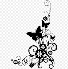 All clipart images are guaranteed to be free. Black And White Flower Border Clipart Flowers Clip Art Black And White Border Png Image With Transparent Background Toppng