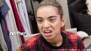 caroline alvares being iconic for one minute and ten seconds straight