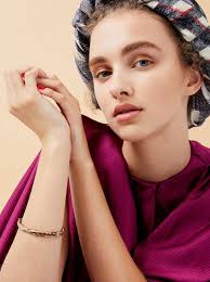 Rose Branch Bangle in Bronze