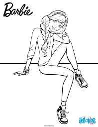 Print Page Barbie Sitting Barbie Coloring Pages Barbie Coloring Barbie Drawing