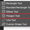 Photoshop gives you the tools to draw a hollow rectangle. 1