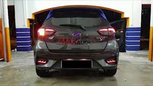 The car comes large luggage space around 277 liters enough to store four large travel bag. Perodua Myvi 2018 Night Rider Sequential Bumper Led Youtube