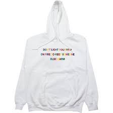 Dont Light Yourself Hoodie Light Yellow Fire Hoodie Hoodies Comfy Outfits