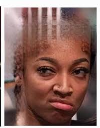 When you watch her sleep without her wig and makeup 😂