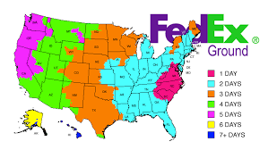 Fedex Shipping Times Map Map 2018