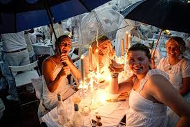 A rediscovery of recipes and rituals from the soul of colombia came across my desk. Thousands Drenched In Downpour At Nyc S Annual Diner En Blanc