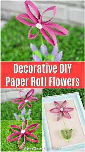 Using a writing utensil trace your little toilet paper roll crafts. Decorative Repurposed Paper Roll Flowers Diy Crafts
