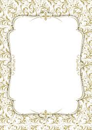 Gold Ornaments Printable Party Invitation Template Free Greetings Island Blank Wedding Invitation Templates Blank Wedding Invitations Free Wedding Invitation Templates