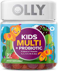 The most important vitamins and minerals that your kids needs are: Amazon Com Olly Kids Multi Probiotic Gummy Multivitamin 35 Day Supply 70 Count Yum Berry Punch Vitamins A C D E B Zinc Probiotics Chewable Supplement Health Personal Care