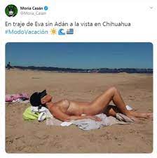 Moria Casán, censurada por publicar una foto en topless en Uruguay 