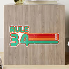 Rule 34 Sticker for Sale by NicoNicoNEET | Redbubble